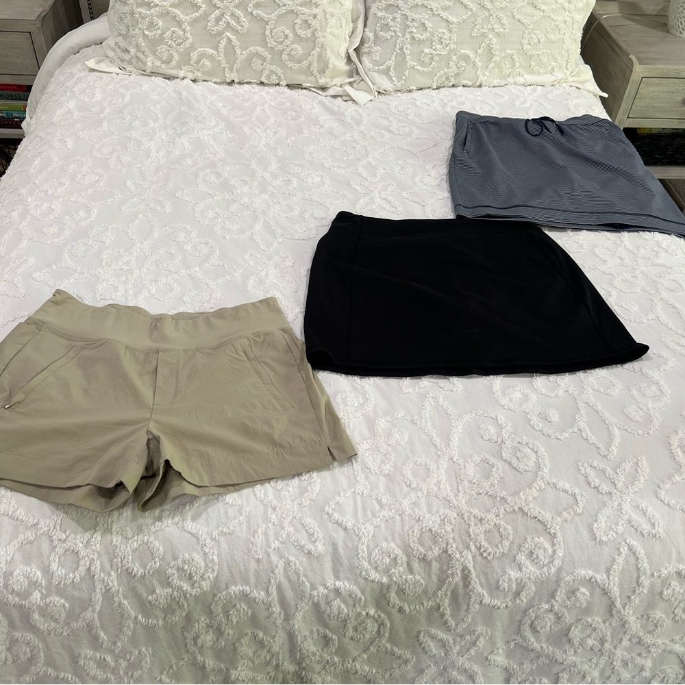 Athletic Wear Women's Shorts and Skort - Tan, Black, Gray
